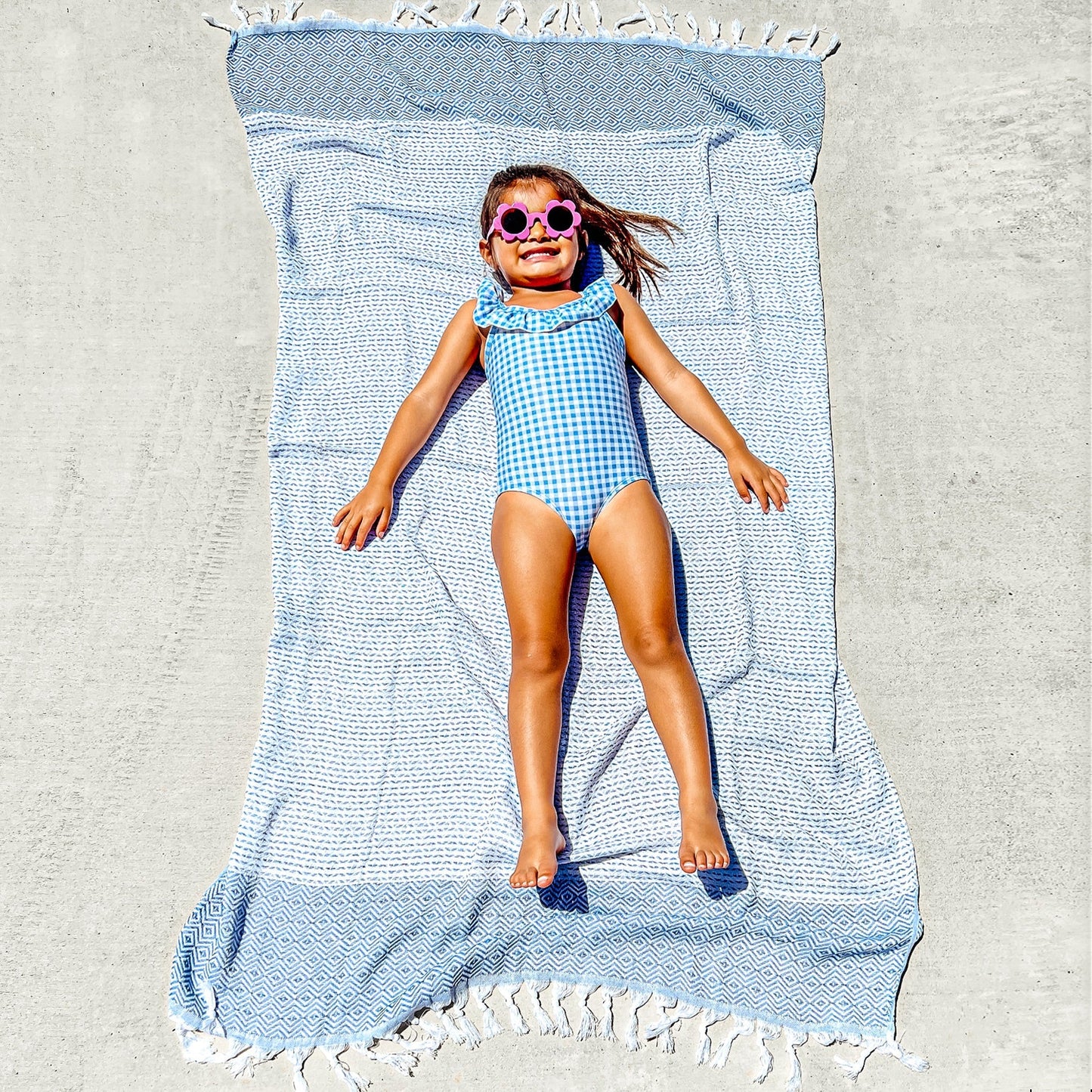 XL Turkish Cotton Towel 200 GSM Oversized Bath Beach Swim Hair Picnic Throw