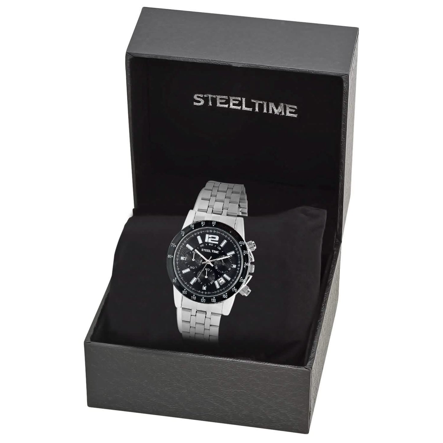 SteelTime Men's Stainless Steel Watches