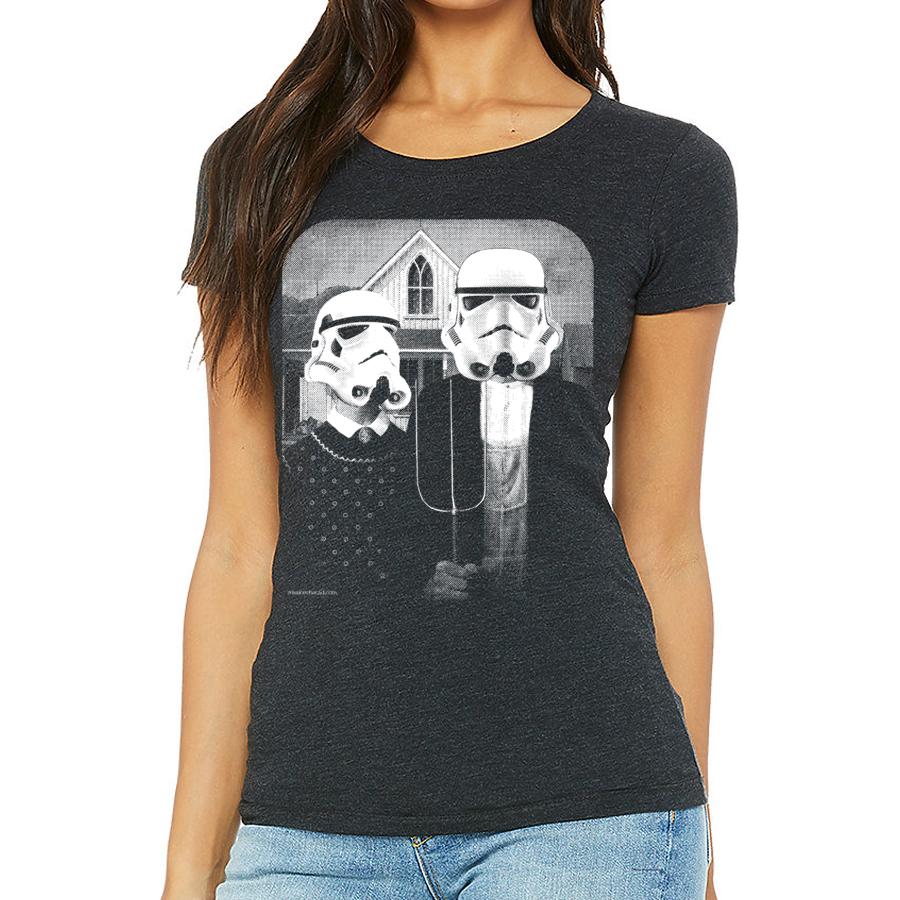 T-shirt graphique Stormtrooper American Gothic pour femme