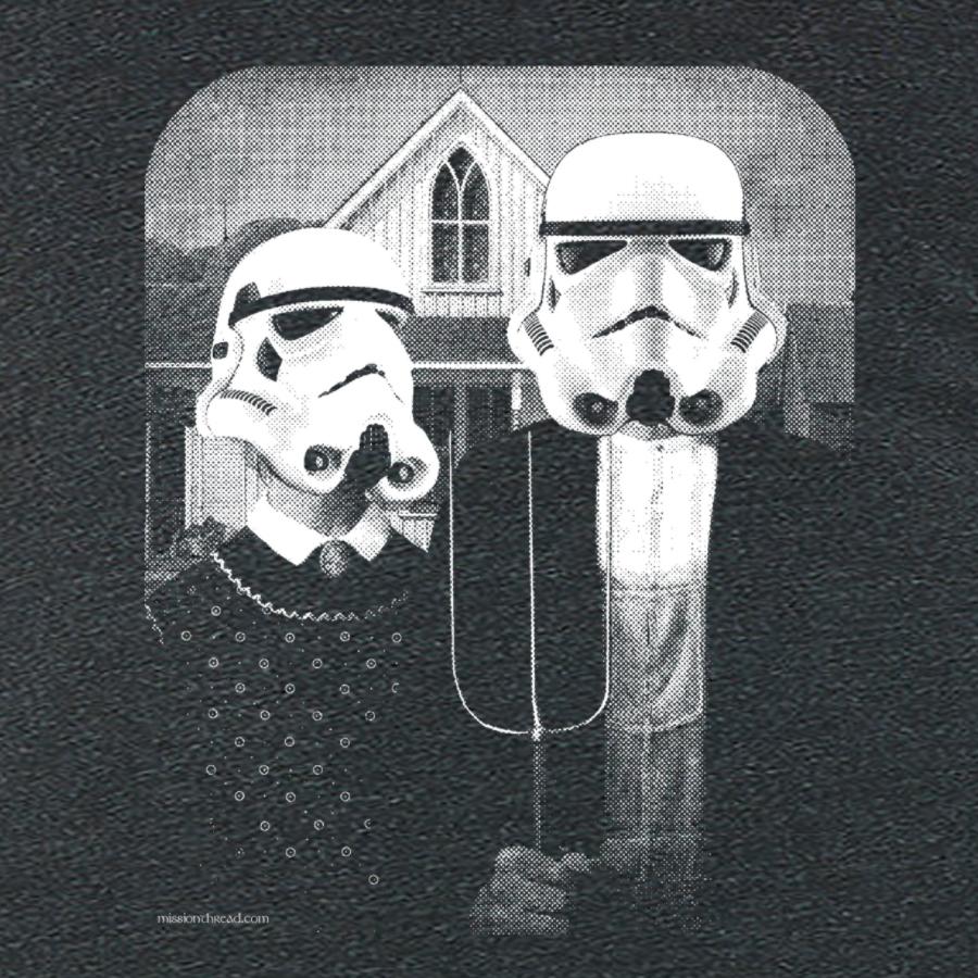 T-shirt graphique Stormtrooper American Gothic pour femme