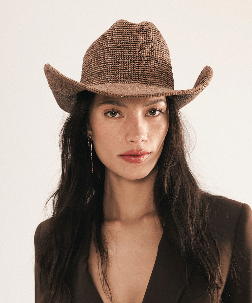 Ames Packbarer Stroh-Cowboyhut