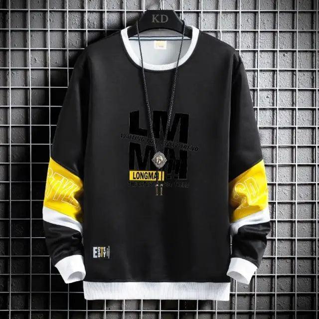 Style Hip Hop Casual Sweatshirts Streetwear Male Hoodies For Winter Casual Wear Party Wear Fashion Street Sweater Men's Casual Men's Trend Long Sleeve Hoodie