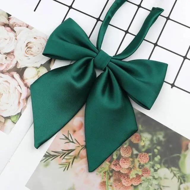Stylish Colorful Women‘s Shirts Bowtie Ladies Girl School Wedding Party Bowtie For Women  Adjustable Pre-tied Solid Color Handmade Bowties for Women