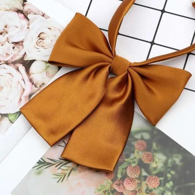 Stylish Colorful Women‘s Shirts Bowtie Ladies Girl School Wedding Party Bowtie For Women  Adjustable Pre-tied Solid Color Handmade Bowties for Women