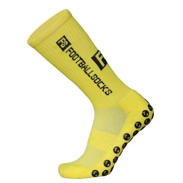 Stylish New Sports Anti Slip Soccer Socks Cotton Football Grip Socks For Men Breathable Sports Running Cycling Socks For Men