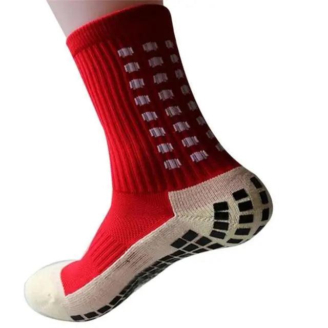 Stylish New Sports Anti Slip Soccer Socks Cotton Football Grip Socks For Men Breathable Sports Running Cycling Socks For Men