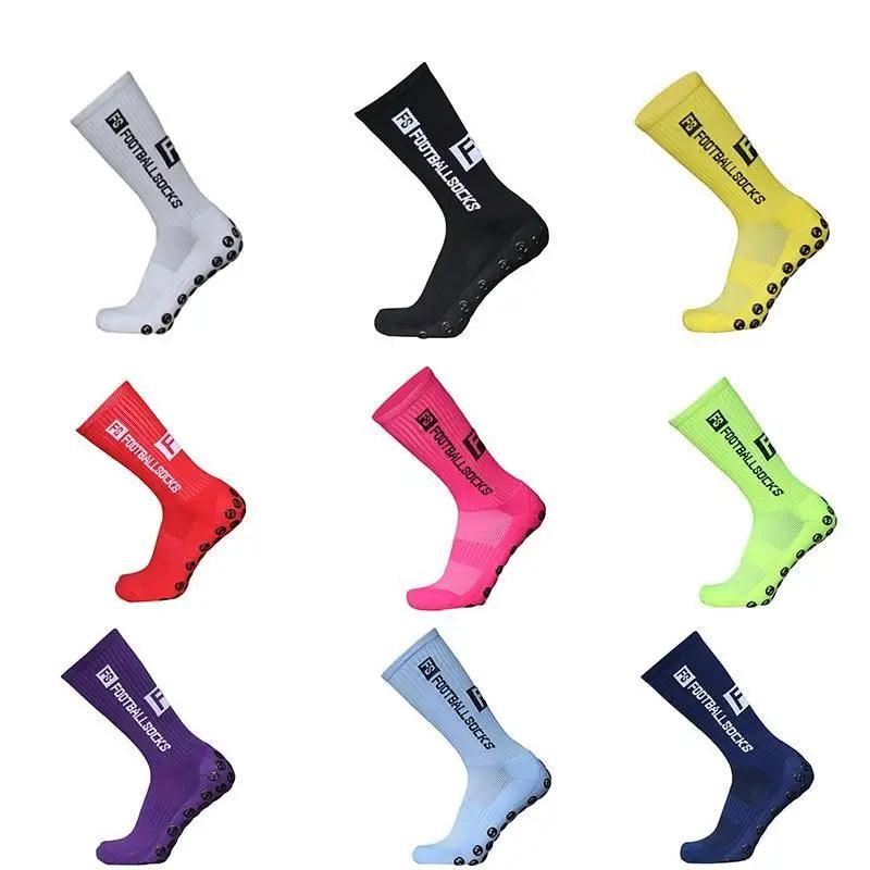 Stylish New Sports Anti Slip Soccer Socks Cotton Football Grip Socks For Men Breathable Sports Running Cycling Socks For Men