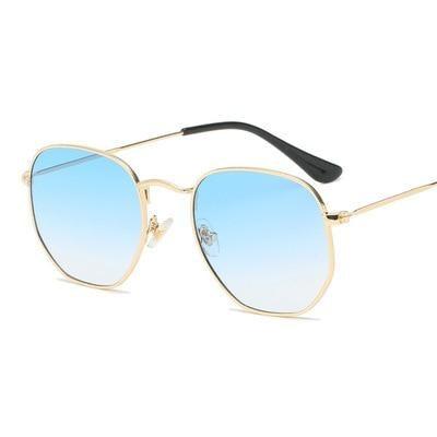 Stylish Small Round Polarized Sunglasses for Men Women Sunglasses For Hexagon Shape Sunglasses New Women Sunglasses In Metal Colorful Frame Glasses Eyewear For Men Women