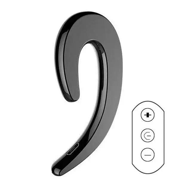Stylish Unique Design Bone Conduction Earphone Wireless Bluetooth 4.2 Sports Stereo Headset For Laptop Ear Hook Ear Buds Lightweight Waterproof Earpiece For Business