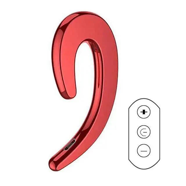 Stylish Unique Design Bone Conduction Earphone Wireless Bluetooth 4.2 Sports Stereo Headset For Laptop Ear Hook Ear Buds Lightweight Waterproof Earpiece For Business