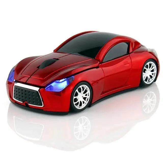 Stylish Wireless Computer Car Shape Mouse Mini 3D Ergonomic PC Gamer Mouse Retro Optical Mice 1600 DPI USB Receiver Suitable for PC/Computer/Laptop