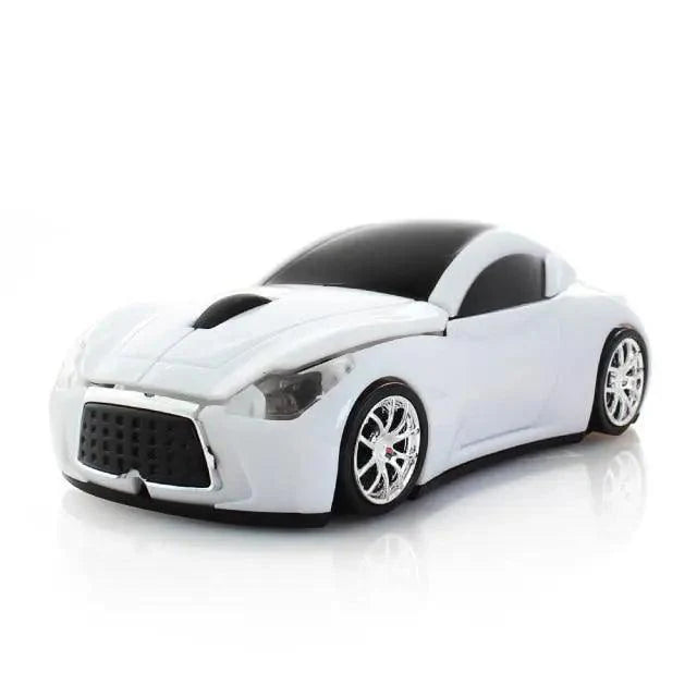 Stylish Wireless Computer Car Shape Mouse Mini 3D Ergonomic PC Gamer Mouse Retro Optical Mice 1600 DPI USB Receiver Suitable for PC/Computer/Laptop