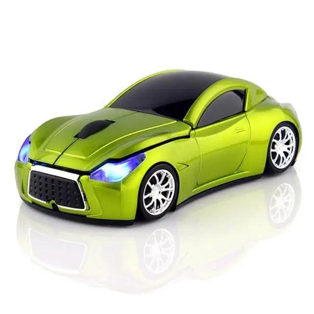 Stylish Wireless Computer Car Shape Mouse Mini 3D Ergonomic PC Gamer Mouse Retro Optical Mice 1600 DPI USB Receiver Suitable for PC/Computer/Laptop