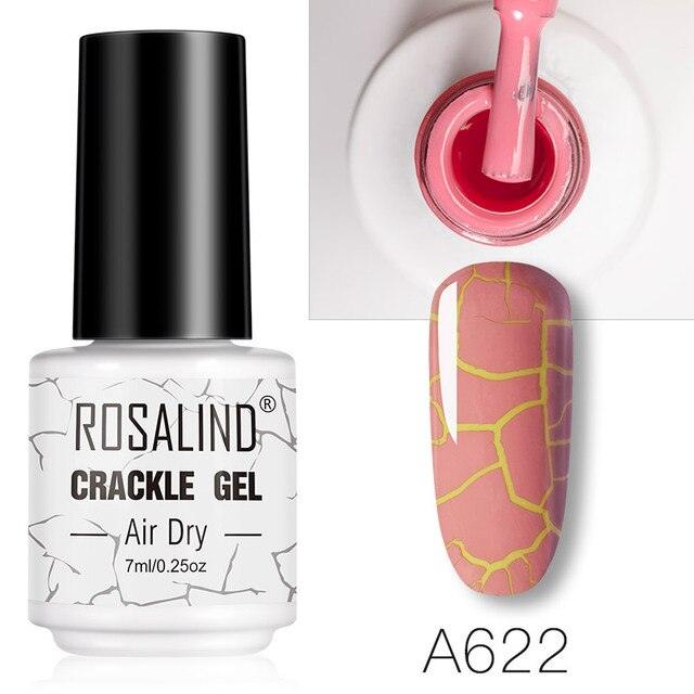 Stylish Women Gel Nail Polish Multi Color Manicure Set UV Led Tehnology Elegant Fashion Design Crack Effect