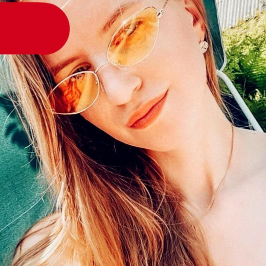 Summer Round Sunglasses For Women Retro Driving Glasses Vintage Fashion Design Small Sunglasses For Women Oval Shaped Eyewear Cool Driving Glasses For Men