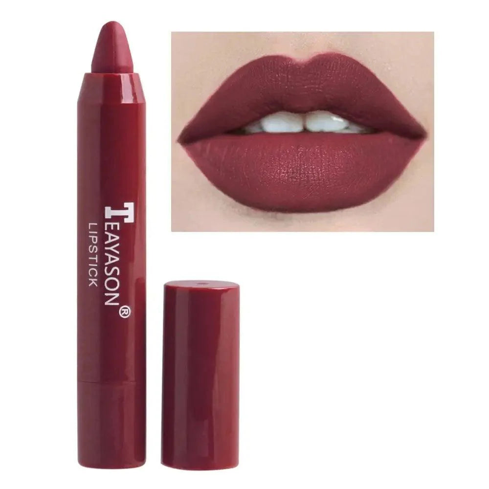 Super Stay 12 Colors Matte Lipsticks - Long Lasting Waterproof Non Stick Lip Pencil Cosmetics
