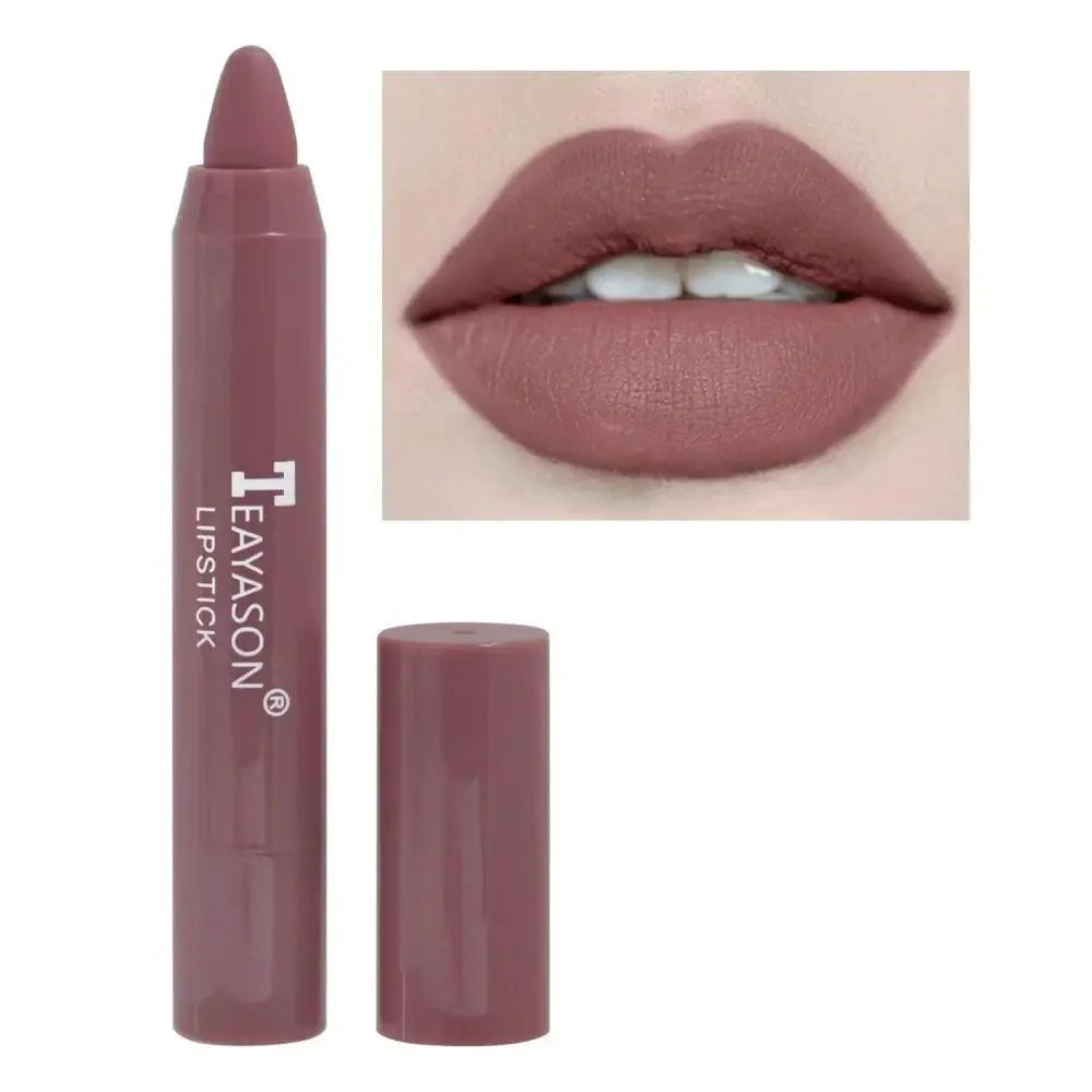 Super Stay 12 Colors Matte Lipsticks - Long Lasting Waterproof Non Stick Lip Pencil Cosmetics