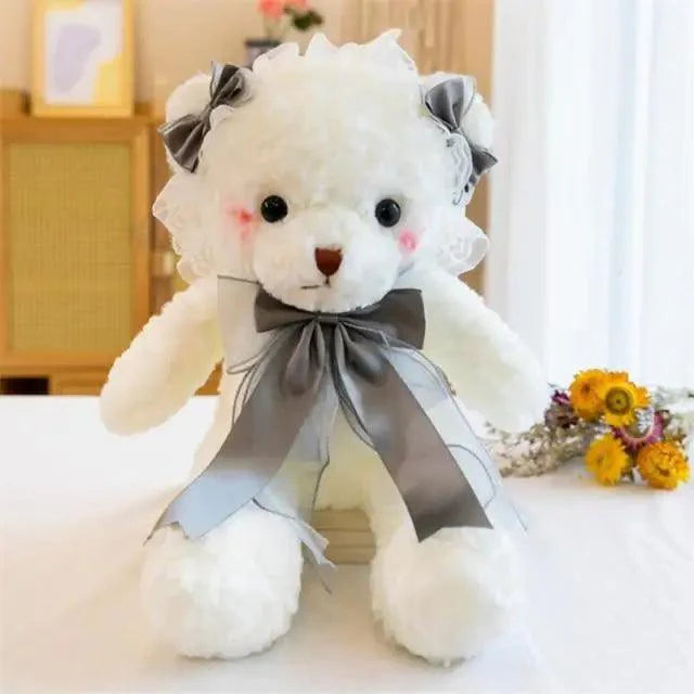 Superior Quality Cute Teddy Bear With Dress Plush Doll Stuffed Animals Kids Toys Room Decor, Christmas,VE Valentine Gifts