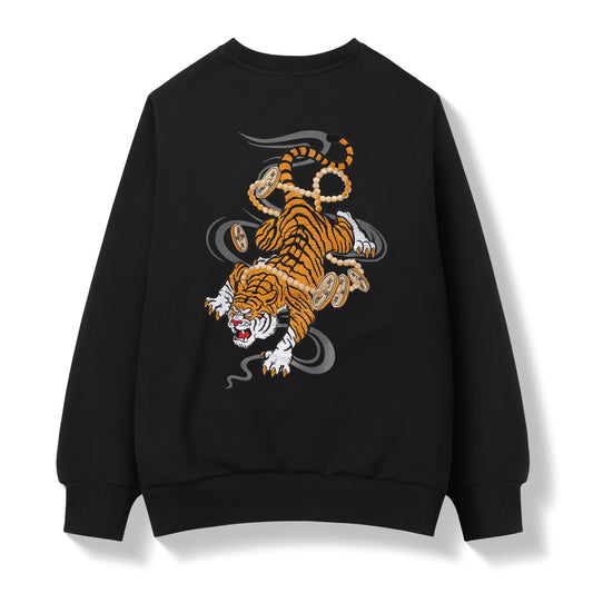 Pull brodé Tigre SW9017 Coin