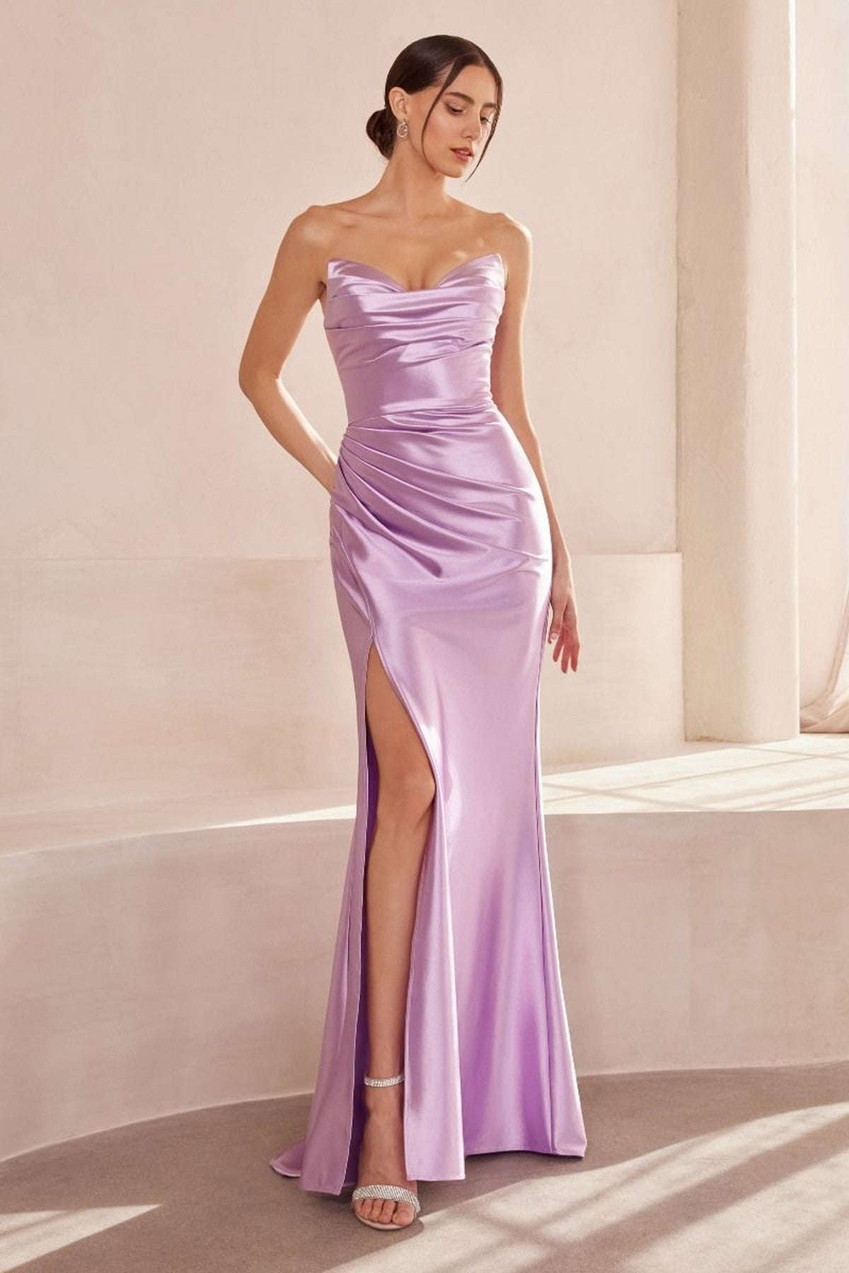 Ladivine Amoris T704 Dress Off the Shoulder Fitted Gown