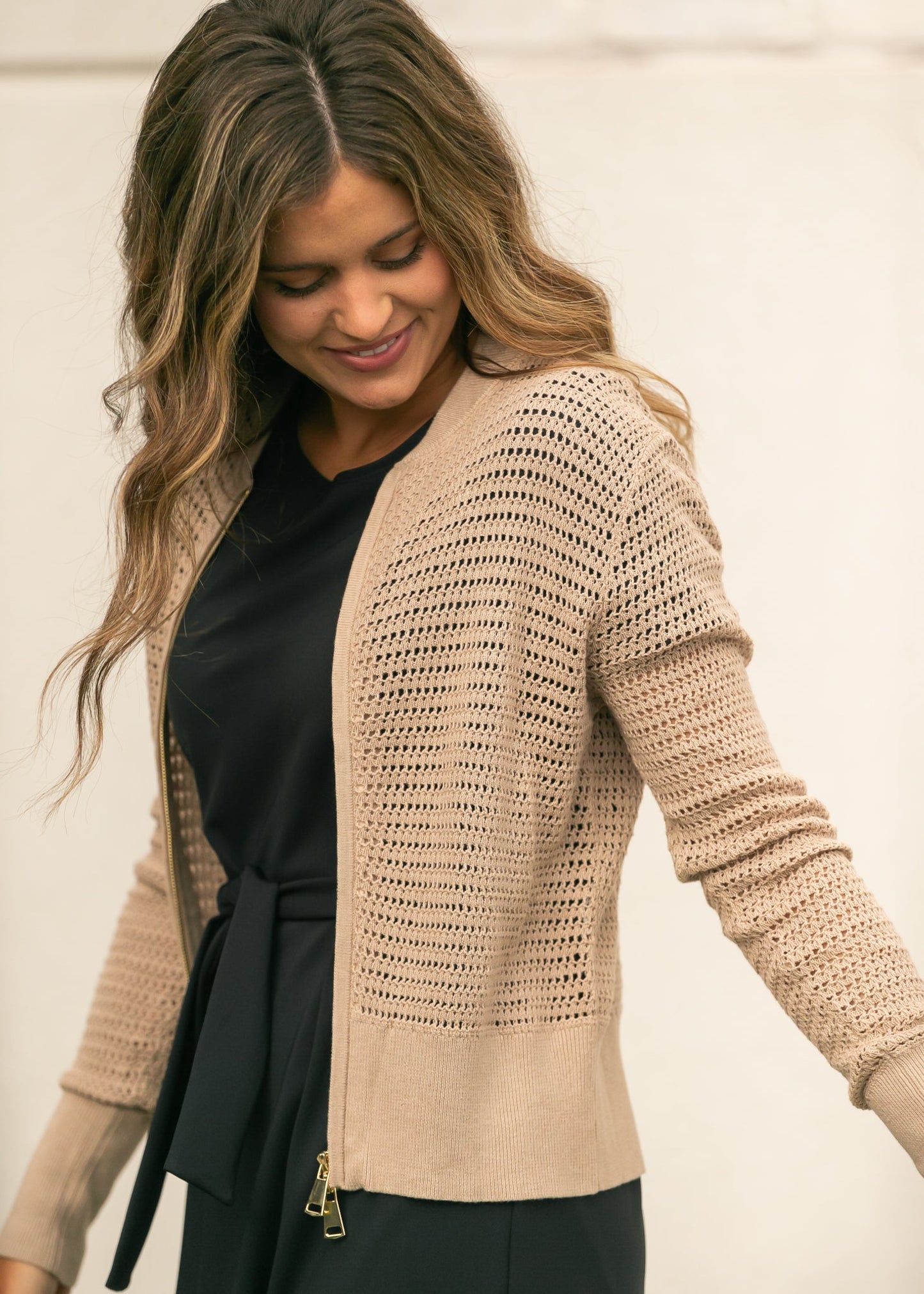 Tate Crochet Open Knit Cardigan