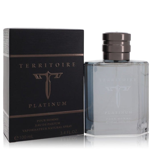Territoire Platinum by YZY Perfume Eau De Parfum Spray 100 ml für Herren