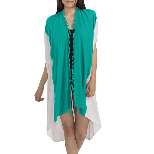Tunique paréo kimono en coton turc tie-dye, robe en mélange de bambou à séchage rapide
