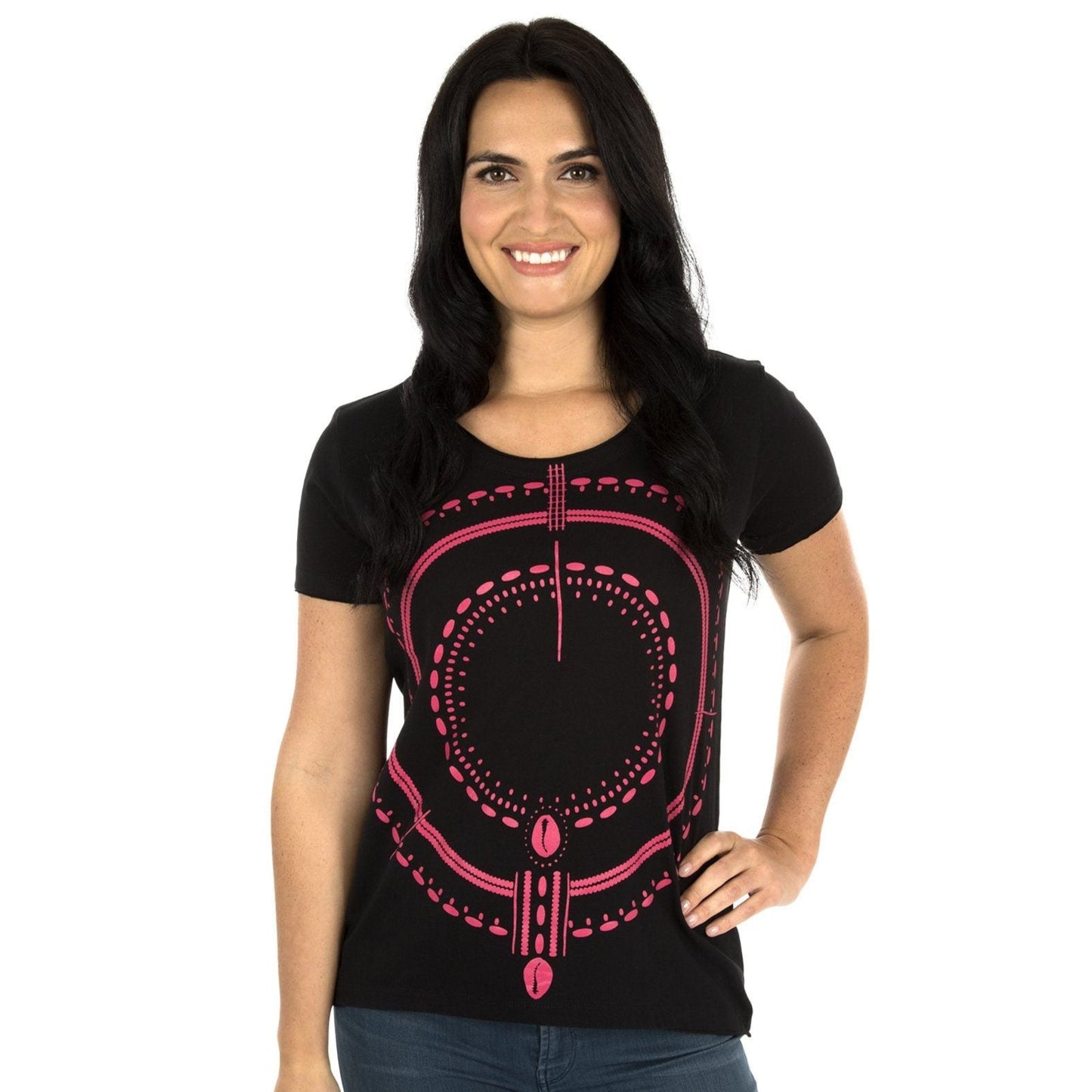 Traditional Symmetry Raw Edge Tee