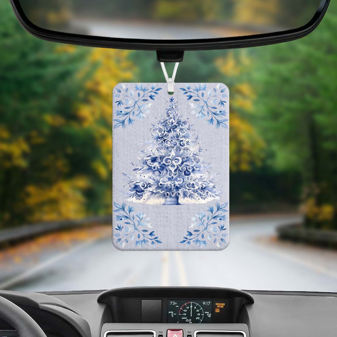 Blauer Baum Hängender Lufterfrischer Auto Zuhause Büro Duftender Ornament Feiertagsdekor Erfrischer