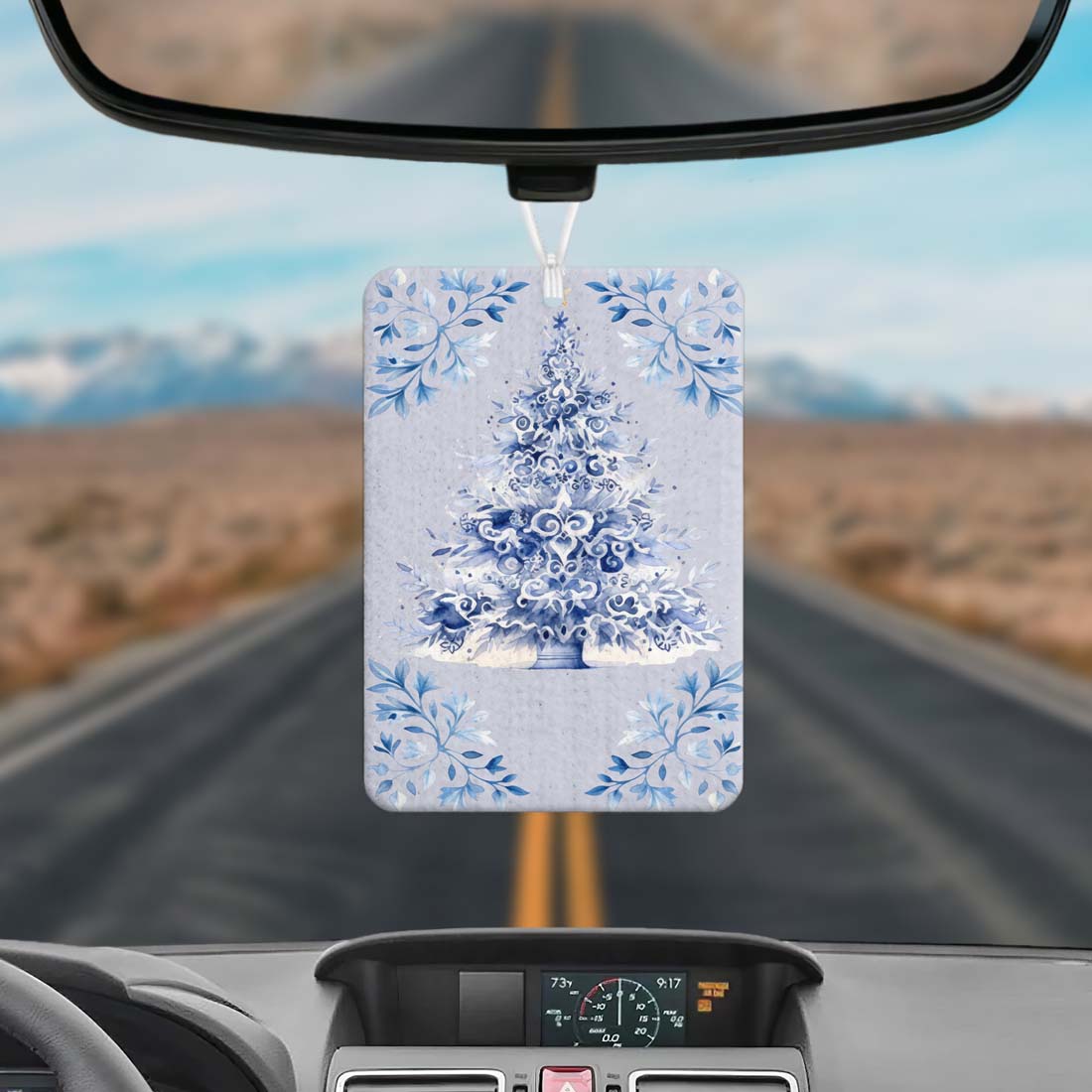 Blauer Baum Hängender Lufterfrischer Auto Zuhause Büro Duftender Ornament Feiertagsdekor Erfrischer