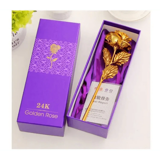 Trendy Flower Gift for Loved ones 24K Gold Rose Gift Big Rose with Gift Box Best Gift for Girlfriend Valentines Day