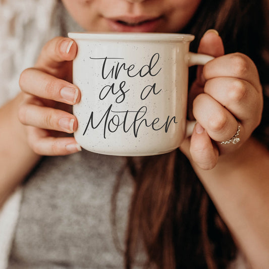 Tasse à café en céramique "Maman Fatiguée" 430 ml – Cadeau amusant pour maman