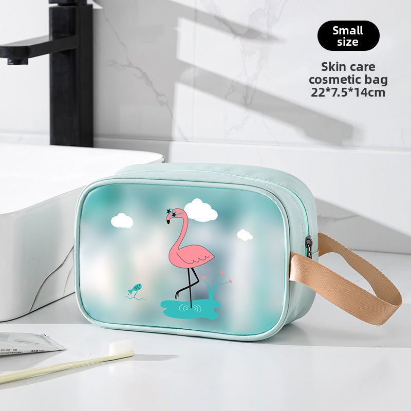 Cosmetics storage bag, wet and dry separation toilet bag, fitness transparent waterproof cosmetic bag, transparent makeup purse,Makeup bag with compartments,