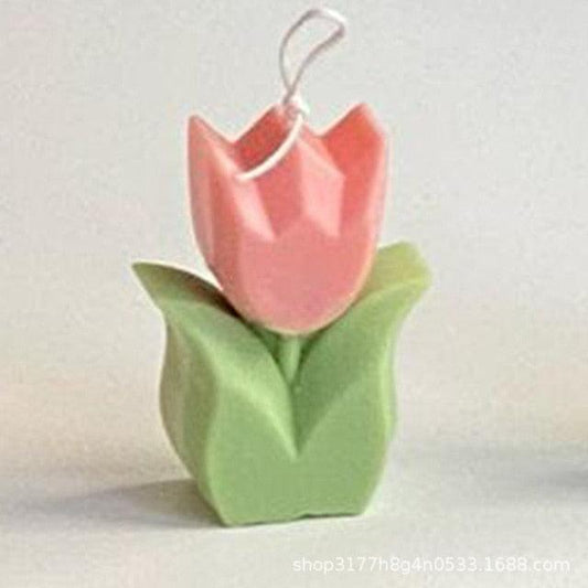 Tulip Candle Aroma Decoration Wedding Souvenir Birthday Gift Decoration Candles Handmade Delicate Tulip Flower Shape Candle  Perfect for Birthday Party Wedding Spa Home Decor