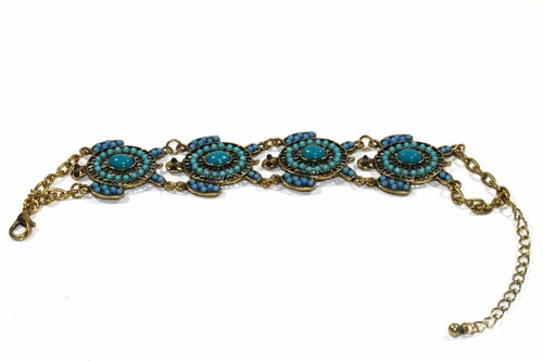 Schildkröten-Perlenarmband Bunter Anhänger Sommer Schmuck