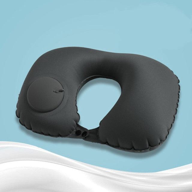 U-Shape Travel Pillow For Airplane Inflatable Neck Pillow Travel Accessories Comfortable Sleep Pillows Travel Accessories Comfortable Sleep Pillows Inflatable Neck Pillow Inflatable U Shaped Travel Pillow Car Head Neck Rest Air Cushion For Travel