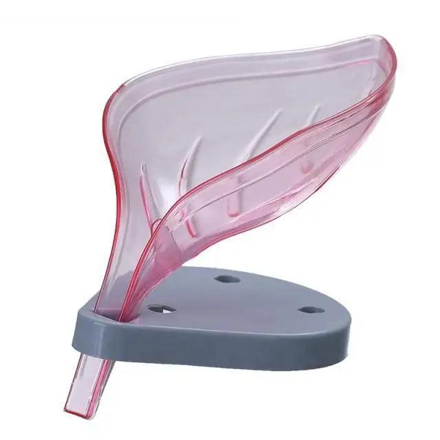 Unique Design Leaf Shape Soap Box Drain Soap Holder Box Bathroom Accessories Toilet Laundry Soap Box Bathroom Supplies Tray Gadgets