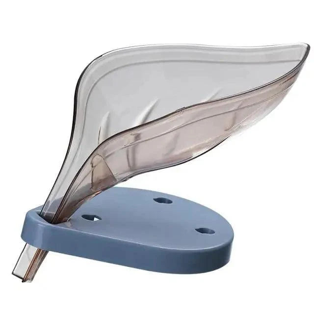 Unique Design Leaf Shape Soap Box Drain Soap Holder Box Bathroom Accessories Toilet Laundry Soap Box Bathroom Supplies Tray Gadgets