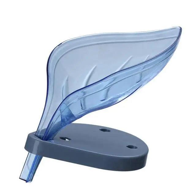 Unique Design Leaf Shape Soap Box Drain Soap Holder Box Bathroom Accessories Toilet Laundry Soap Box Bathroom Supplies Tray Gadgets