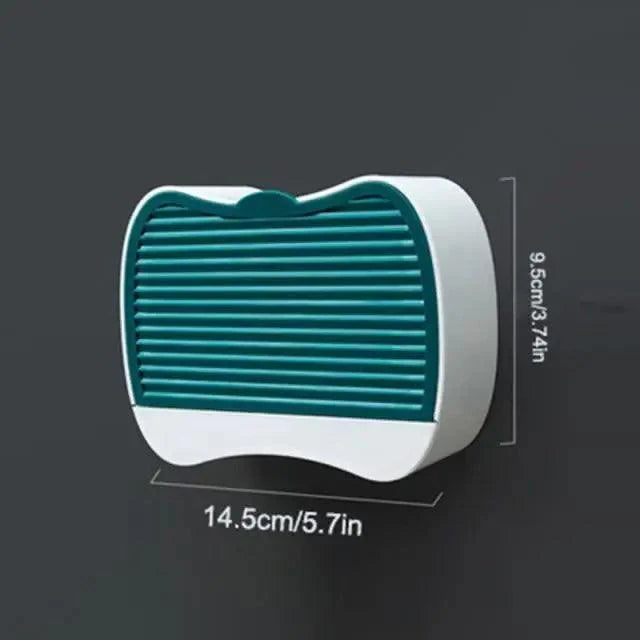 Unique Design Leaf Shape Soap Box Drain Soap Holder Box Bathroom Accessories Toilet Laundry Soap Box Bathroom Supplies Tray Gadgets