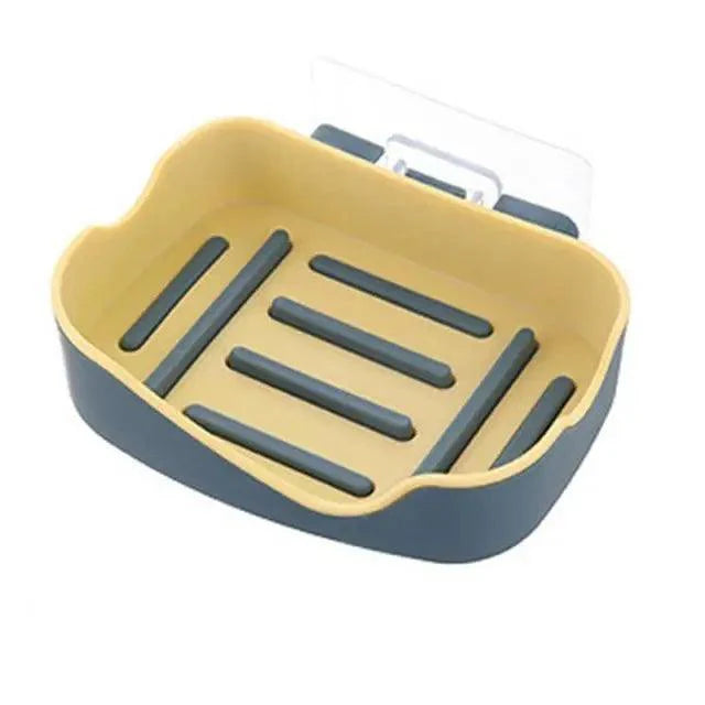 Unique Design Leaf Shape Soap Box Drain Soap Holder Box Bathroom Accessories Toilet Laundry Soap Box Bathroom Supplies Tray Gadgets