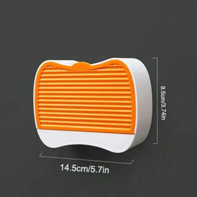 Unique Design Leaf Shape Soap Box Drain Soap Holder Box Bathroom Accessories Toilet Laundry Soap Box Bathroom Supplies Tray Gadgets