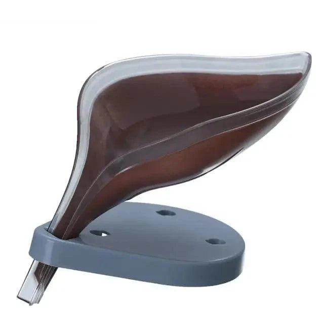 Unique Design Leaf Shape Soap Box Drain Soap Holder Box Bathroom Accessories Toilet Laundry Soap Box Bathroom Supplies Tray Gadgets