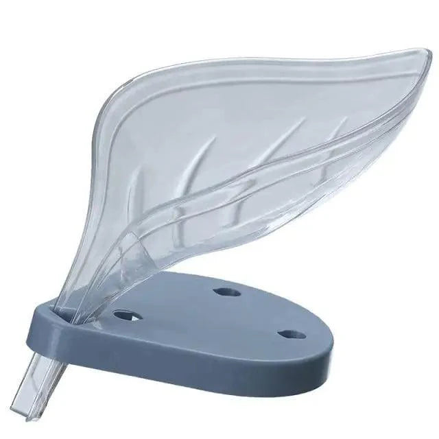 Unique Design Leaf Shape Soap Box Drain Soap Holder Box Bathroom Accessories Toilet Laundry Soap Box Bathroom Supplies Tray Gadgets