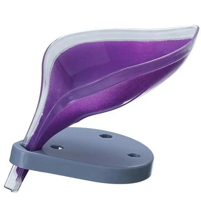 Unique Design Leaf Shape Soap Box Drain Soap Holder Box Bathroom Accessories Toilet Laundry Soap Box Bathroom Supplies Tray Gadgets