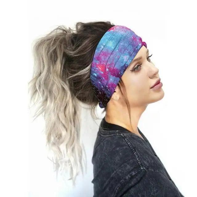 Unique Design Women's Summer Hair Bands Print Headband Stylish Cross Turban Bandanas Hair Accessories Headwrap Headwear Gift