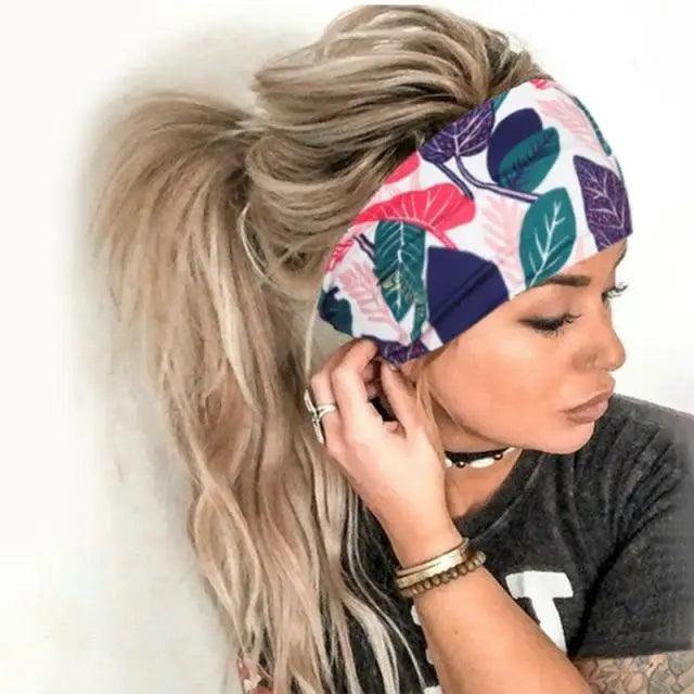 Unique Design Women's Summer Hair Bands Print Headband Stylish Cross Turban Bandanas Hair Accessories Headwrap Headwear Gift