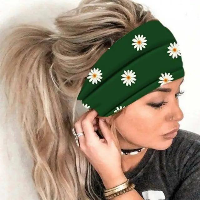 Unique Design Women's Summer Hair Bands Print Headband Stylish Cross Turban Bandanas Hair Accessories Headwrap Headwear Gift