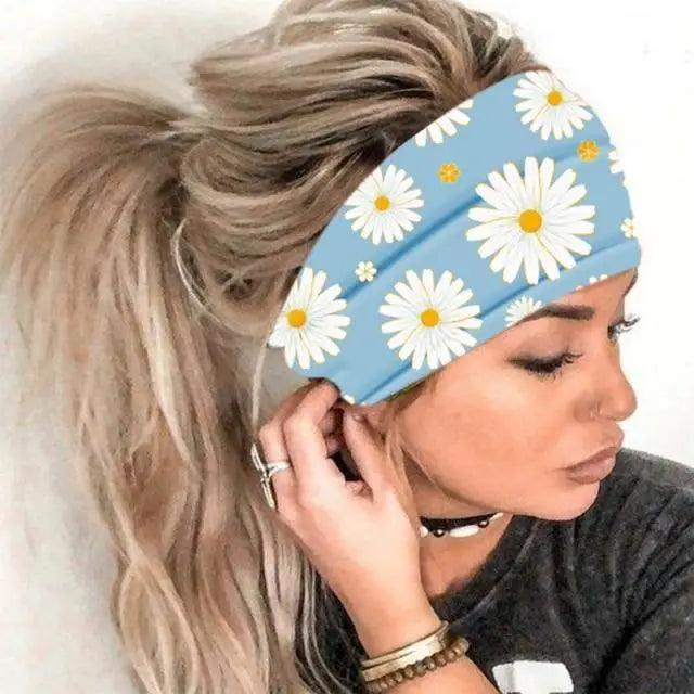 Unique Design Women's Summer Hair Bands Print Headband Stylish Cross Turban Bandanas Hair Accessories Headwrap Headwear Gift