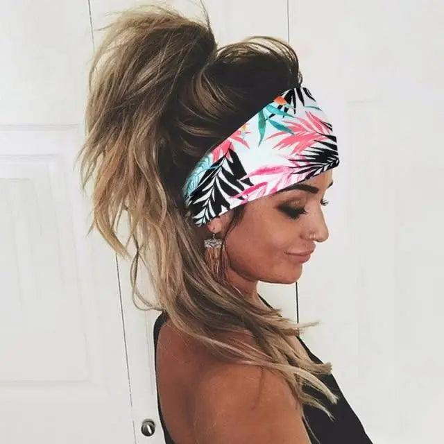 Unique Design Women's Summer Hair Bands Print Headband Stylish Cross Turban Bandanas Hair Accessories Headwrap Headwear Gift
